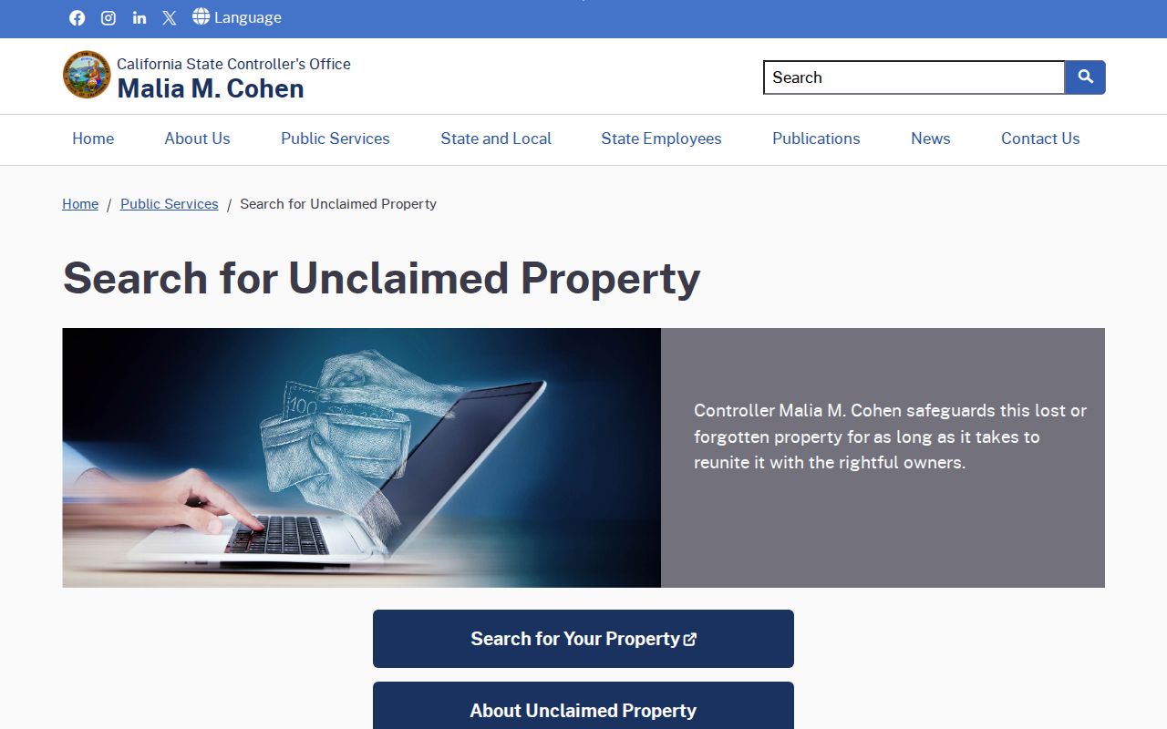 Coronado people search California unclaimed property lookup